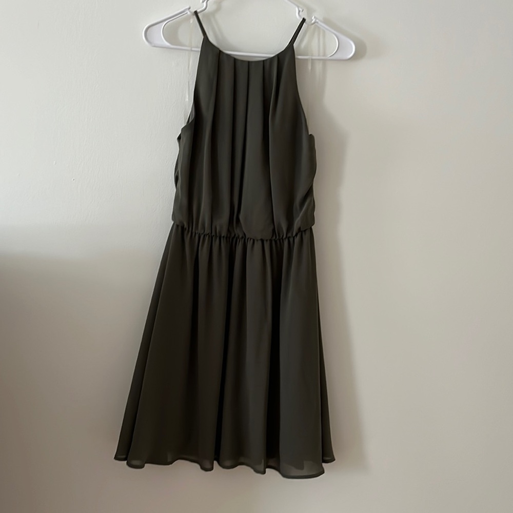 Lush hunter green dress